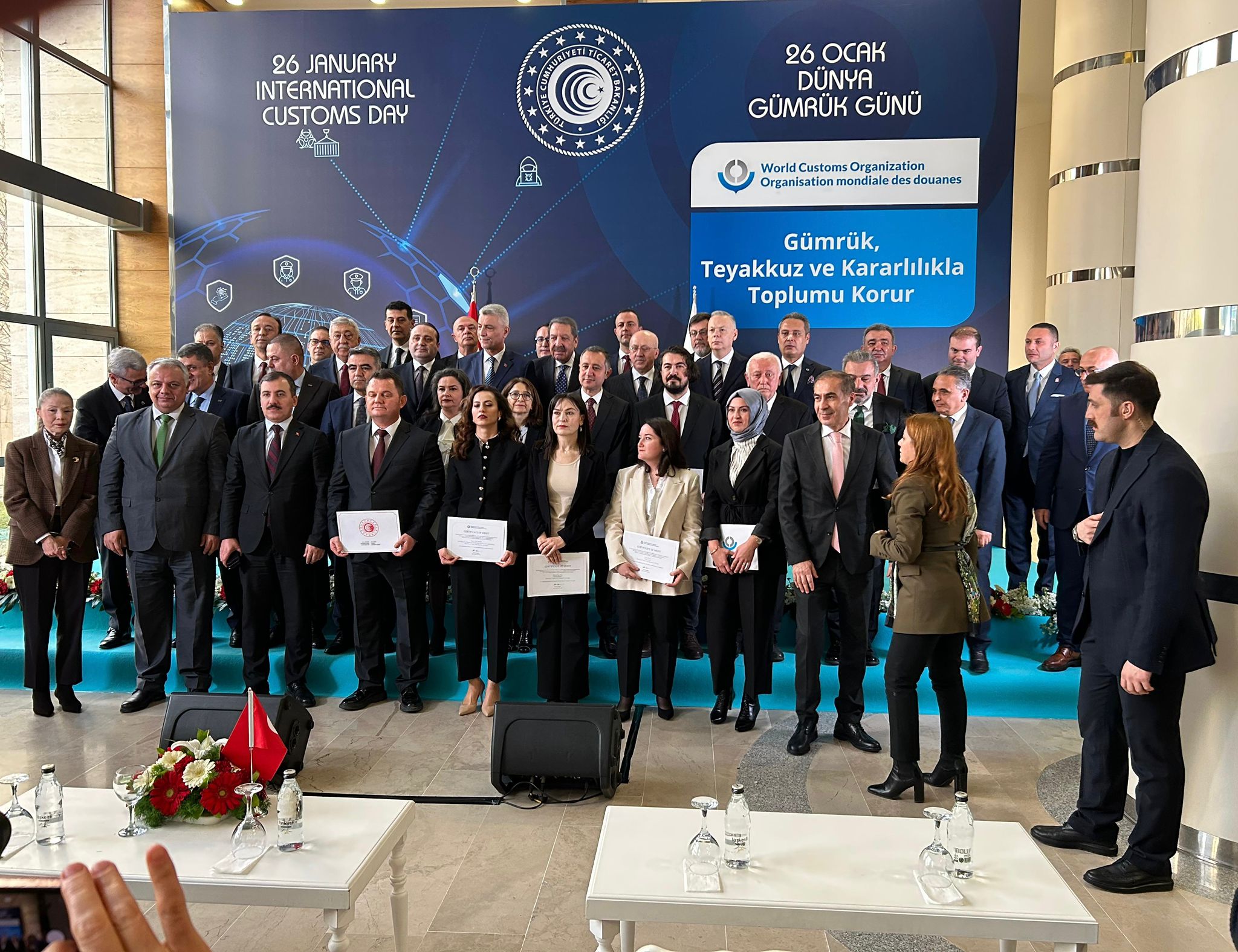 Our Chairman of the Board, Mr. Mehmet Altay YEGİN, attended the January 26 “World Customs Day” event at the invitation of our Minister of Trade, Prof. Dr. Ömer BOLAT.